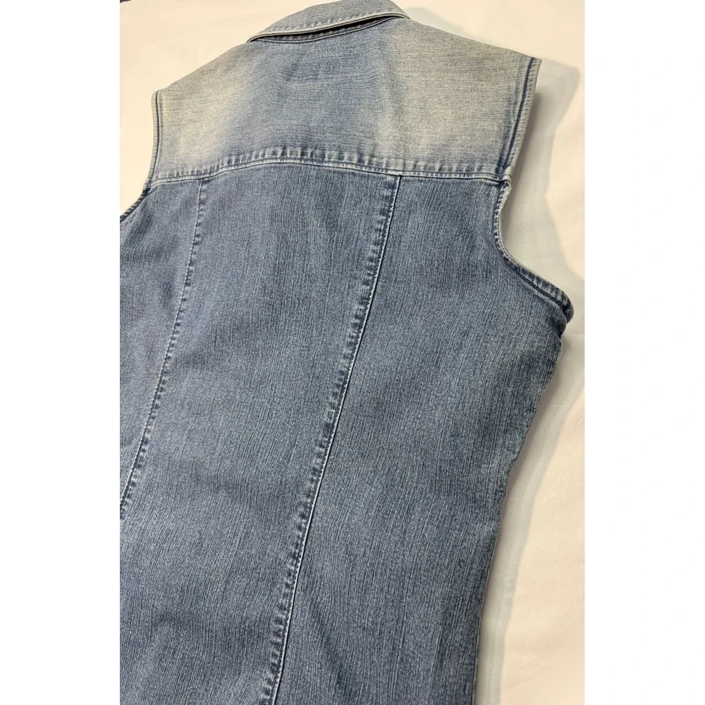 Polo Jeans Co. Ralph Lauren Women's Denim Sleeveless Western Shirt – Medium